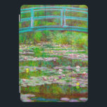 Monet Japanese Bridge and Water Lilies iPad Pro Cover<br><div class="desc">iPad Pro Cover featuring Claude Monet’s oil painting of a Japanese bridge and flowers. Beautiful water lilies and bridge inspired by the artist’s garden and pond in Giverny. A great Monet gift for fans of impressionism and French art.</div>