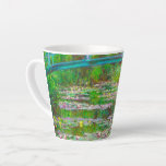 Monet Japanese Bridge and Water Lilies Latte Mug<br><div class="desc">Latte Mug featuring Claude Monet’s oil painting of a Japanese bridge and flowers. Beautiful water lilies and bridge inspired by the artist’s garden and pond in Giverny. A great Monet gift for fans of impressionism and French art.</div>