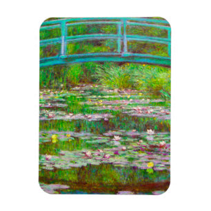 Monet Japanese Bridge and Water Lilies Magnet
