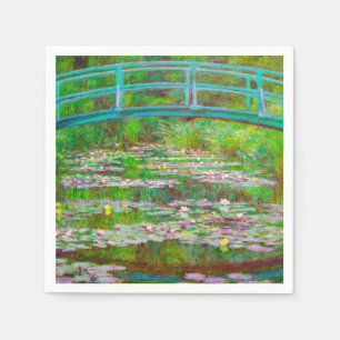 Monet Japanese Bridge and Water Lilies Napkin