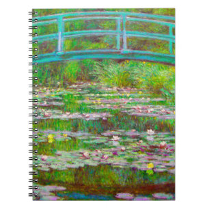 Monet Japanese Bridge and Water Lilies Notebook