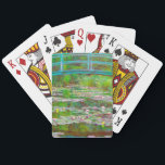 Monet Japanese Bridge and Water Lilies Playing Cards<br><div class="desc">Playing Cards featuring Claude Monet’s oil painting of a Japanese bridge and flowers. Beautiful water lilies and bridge inspired by the artist’s garden and pond in Giverny. A great Monet gift for fans of impressionism and French art.</div>