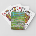 Monet Japanese Bridge and Water Lilies Playing Cards<br><div class="desc">Playing Cards featuring Claude Monet’s oil painting of a Japanese bridge and flowers. Beautiful water lilies and bridge inspired by the artist’s garden and pond in Giverny. A great Monet gift for fans of impressionism and French art.</div>