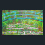 Monet Japanese Bridge and Water Lilies Sticker<br><div class="desc">Stickers featuring Claude Monet’s oil painting of a Japanese bridge and flowers. Beautiful water lilies and bridge inspired by the artist’s garden and pond in Giverny. A great Monet gift for fans of impressionism and French art.</div>