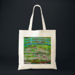 Monet Japanese Bridge and Water Lilies Tote Bag<br><div class="desc">Tote Bag featuring Claude Monet’s oil painting of a Japanese bridge and flowers. Beautiful water lilies and bridge inspired by the artist’s garden and pond in Giverny. A great Monet gift for fans of impressionism and French art.</div>