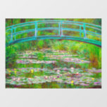 Monet Japanese Bridge and Water Lilies Window Cling<br><div class="desc">Window Cling featuring Claude Monet’s oil painting of a Japanese bridge and flowers. Beautiful water lilies and bridge inspired by the artist’s garden and pond in Giverny. A great Monet gift for fans of impressionism and French art.</div>