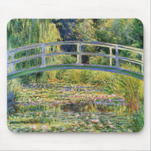 Monet Japanese Bridge with Water Lilies Mouse Pad