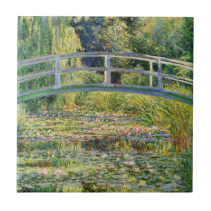 Monet Japanese Bridge with Water Lilies Tile