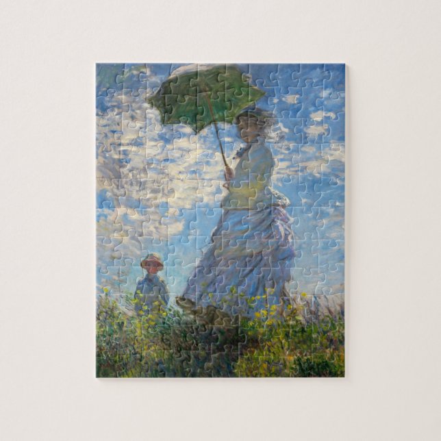 Monet La Femme Promenade avec un Puzzle Parasol (Vertical)