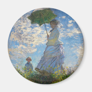 Monet La Promenade de la femme avec un aimant de p