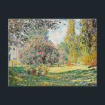 Monet - Landscape, The Parc Monceau, Postcard<br><div class="desc">Claude Monet's famous painting,  Landscape,  The Parc Monceau.</div>
