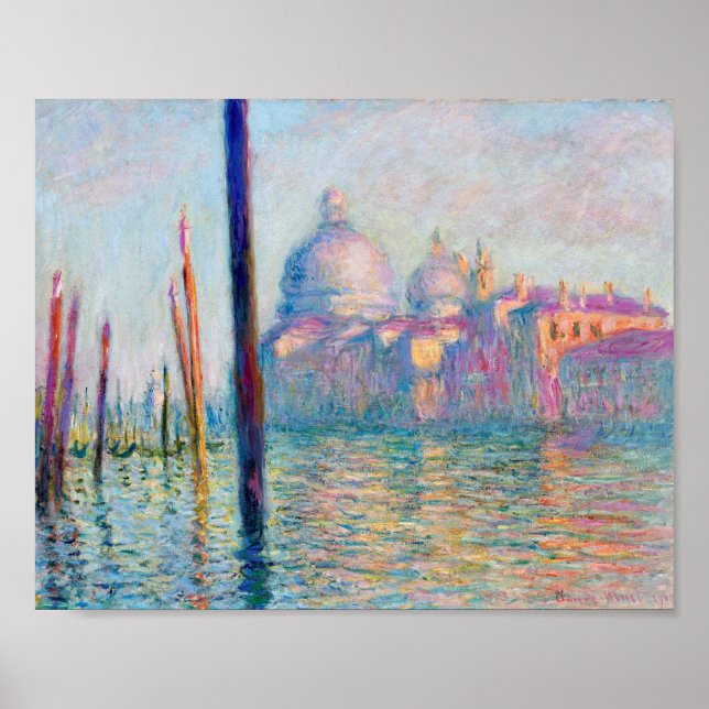 Monet Le Grand Canal Impressionist People Famous  Poster (Front)