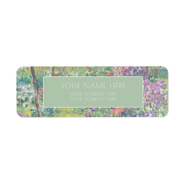 MONET "LE JARDIN DE L'ARTISTE" RETOUR ADRESSE ÉTIQ (Devant)