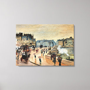 Monet - Le Pont Neuf, Impressionist painting Canvas Print