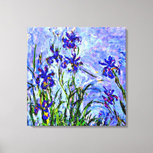 Monet - Lilac Irises Canvas Print