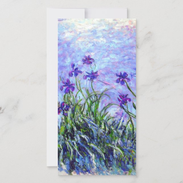 Monet Lilac Irises Card (Front)