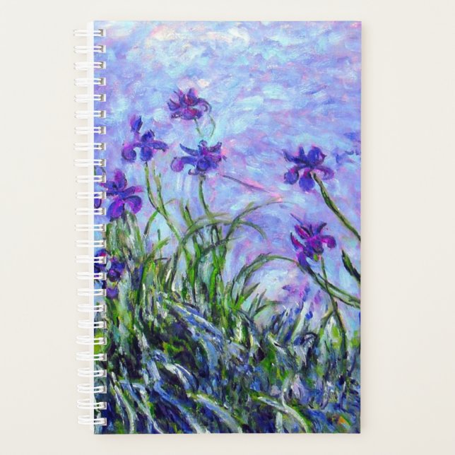 Monet Lilac Irises Planner (Front)