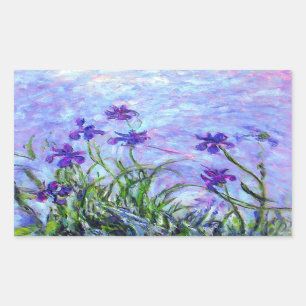 Monet Lilac Irises Sticker
