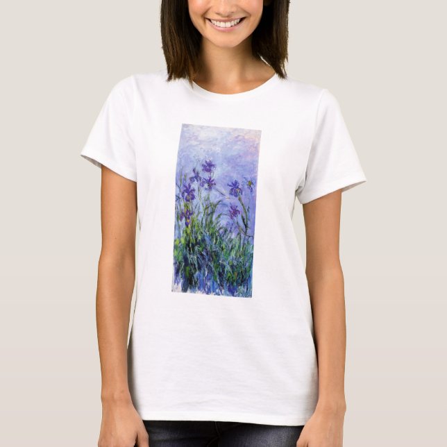 Monet Lilac Irises T-shirt (Front)
