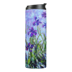Monet Lilac Irises Thermal Tumbler