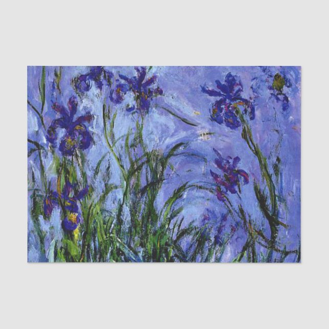 Monet - Lilac Irises Tissue Paper (Front)