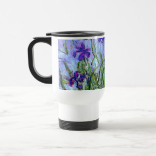Monet Lilac Irises Travel Mug