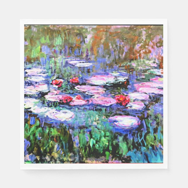 Monet - Los Nenufares (waterlilies)  Napkin (Front)