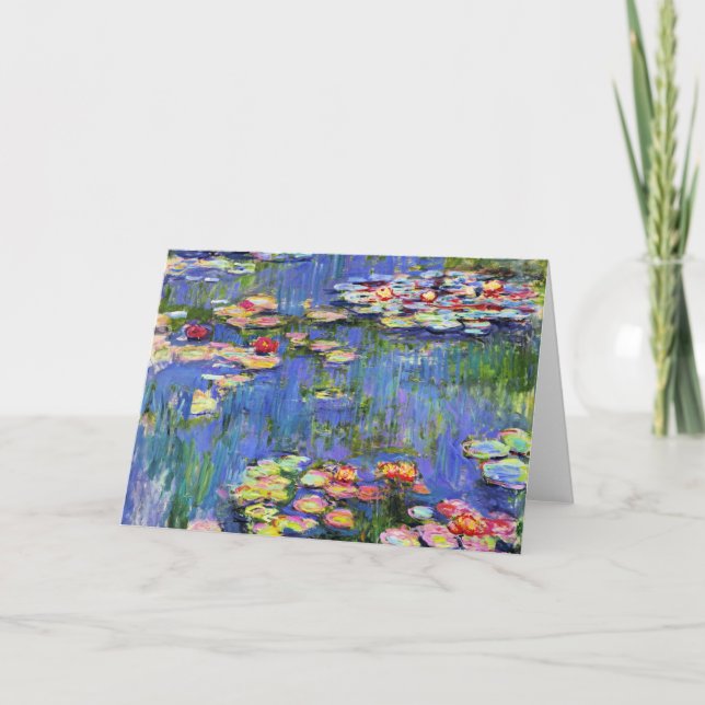 Monet - Lys à eau, 1916, Carte (Devant)