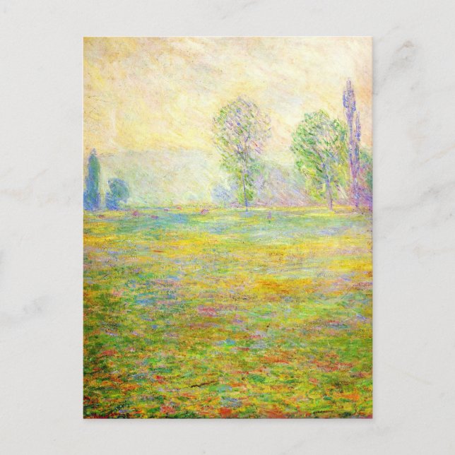 Monet Meadows at Giverny Postcard (Front)