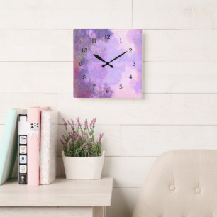 Monet - Misty Morning on the Seine Square Wall Clock