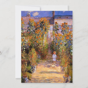 Monet - Monet's Garden at Vetheuil Card