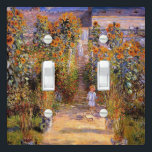 Monet - Monet's Garden at Vetheuil Light Switch Cover<br><div class="desc">Monet's Garden at Vetheuil,  1881 fine art painting by Claude Monet</div>