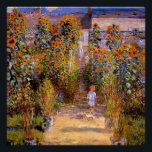 Monet - Monet's Garden at Vetheuil Poster<br><div class="desc">Monet's Garden at Vetheuil,  1881 fine art painting by Claude Monet</div>
