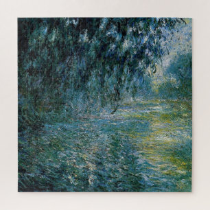 Monet - Morning on the Seine in the Rain, fine art Jigsaw Puzzle