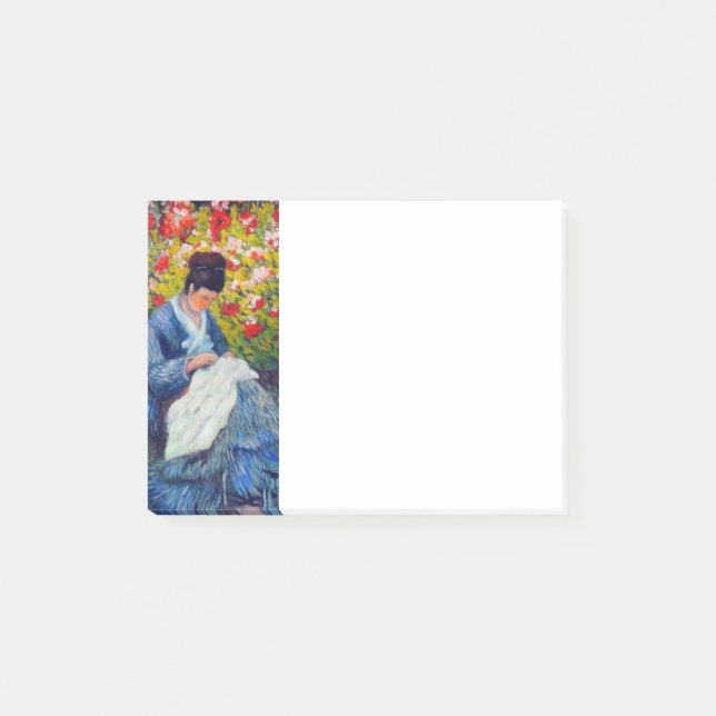 Monet Mother and Child in Garden Post-it Notes (Front)