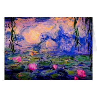 Monet nénuphars 1919 carte art