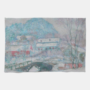 Monet - Norway, Sandviken Village in the Snow Kitchen Towel