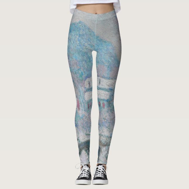 Monet - Norway, Sandviken Village in the Snow Leggings (Front)