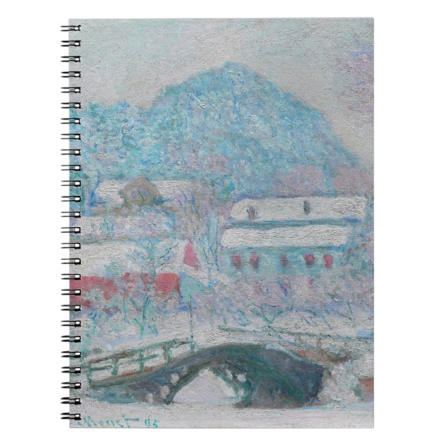 Monet - Norway, Sandviken Village in the Snow Notebook (Front)