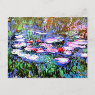 Monet painting, Los Nenufares (waterlilies) Postcard