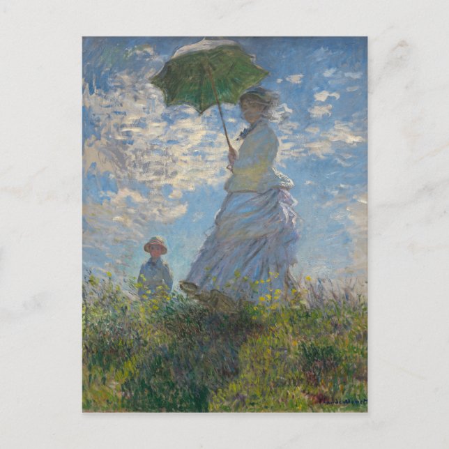 Monet Painting Postcard (Front)