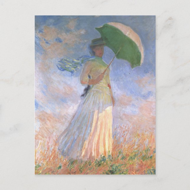 Monet Painting Postcard (Front)