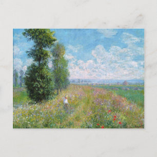 Monet Painting Postcard