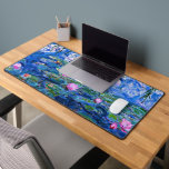 Monet painting, Water Lilies, 1919, Desk Mat<br><div class="desc">Claude Monet's famous painting,  Water Lilies,  1919.</div>