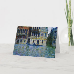 Monet - Palazzo Dario, famous painting, Card