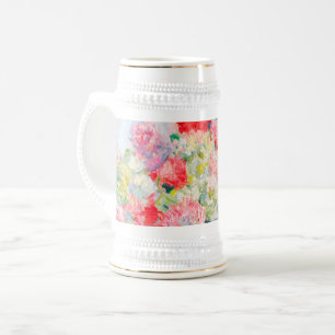 Monet Peonies Beer Stein