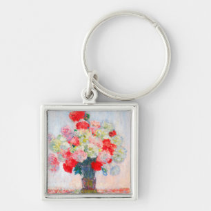 Monet Peonies Keychain