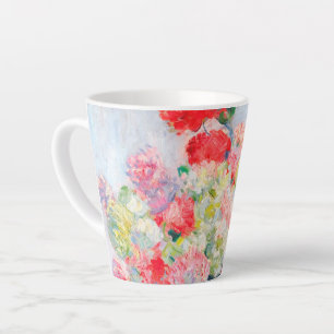Monet Peonies Latte Mug