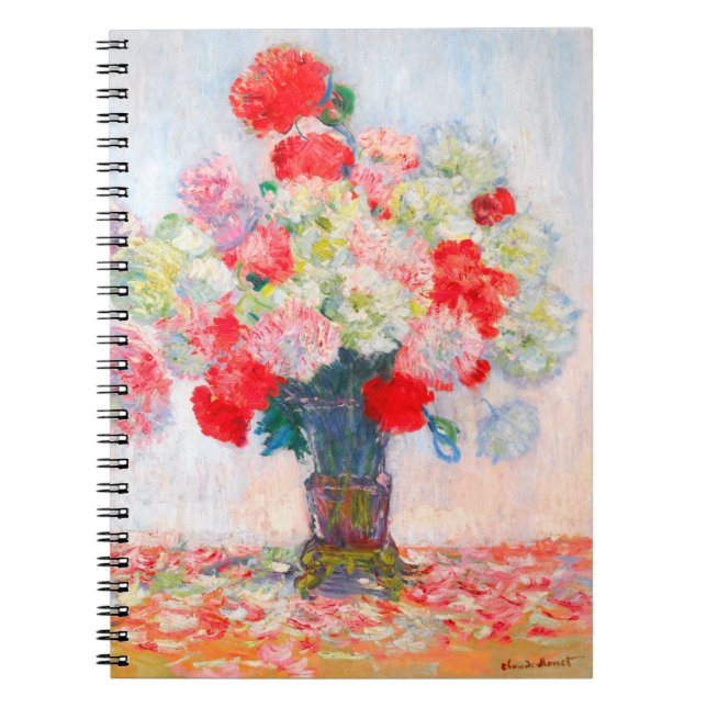  Monet Peonies Notebook (Front)