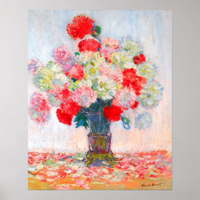 Monet Peonies Poster (Front)
